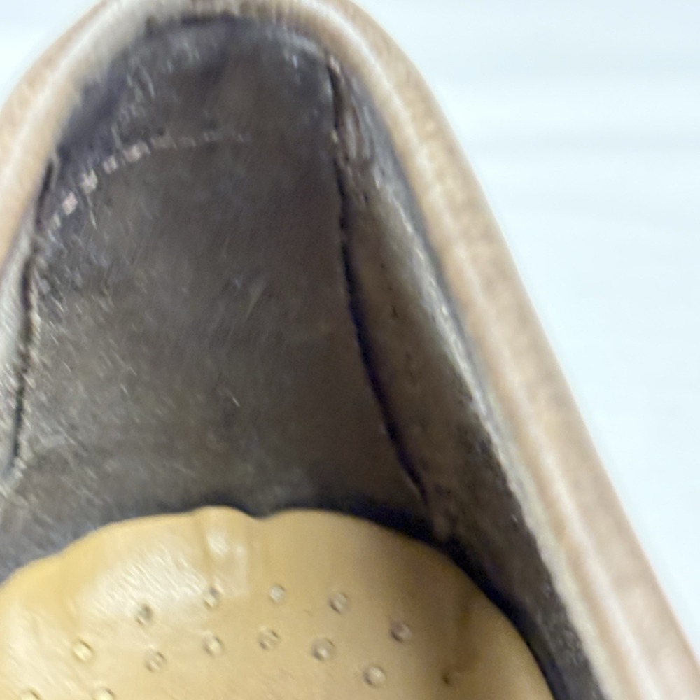 GH Bass & Co Weejuns "Leo" Penny Loafers 11.5D Gray/Black Handcrafted Leather - Picture 8 of 16